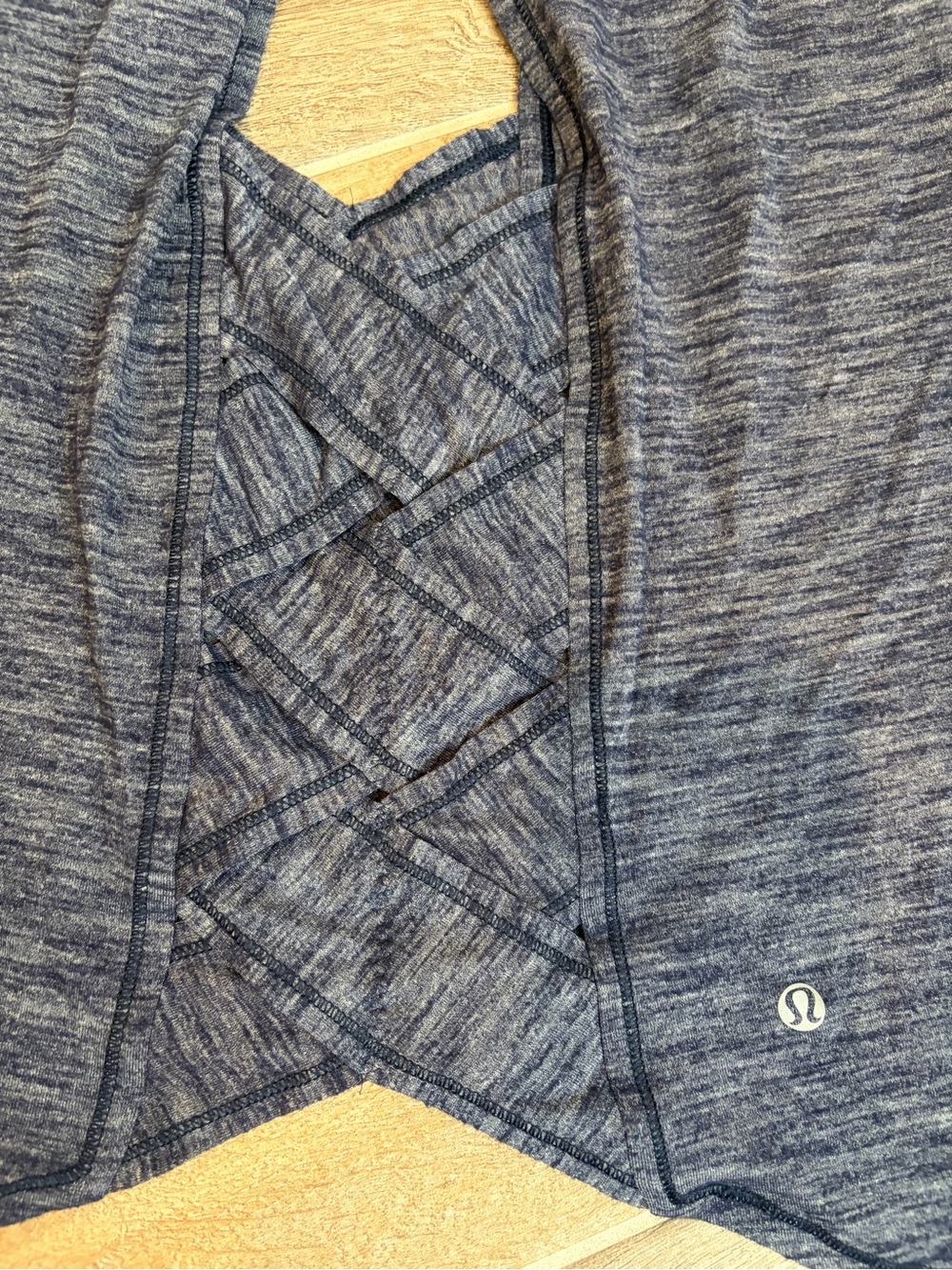 lululemon athletica Heathered Dark Blue Racerback Tank